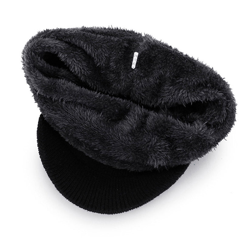 Winter Men's Warm Plus Wool Knitted Cap