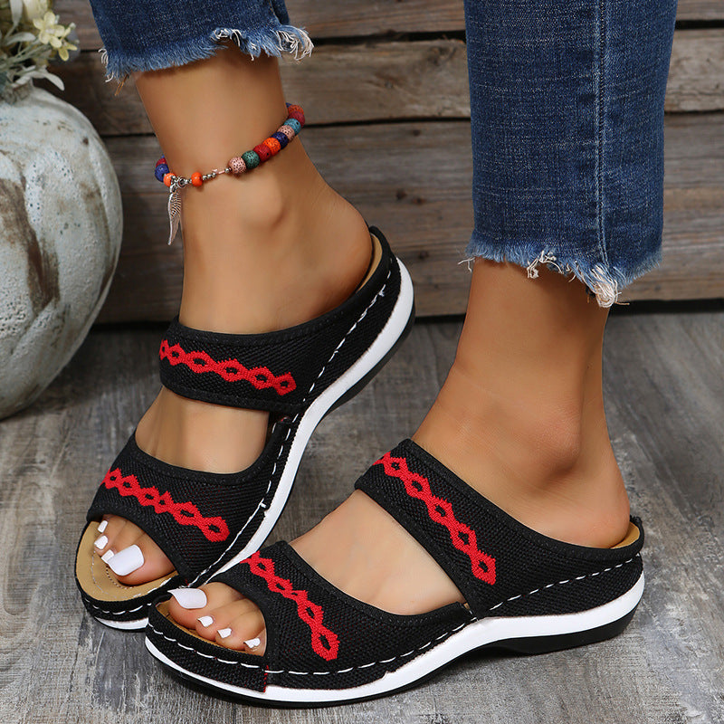 Hollow Fish Mouth Casual Women Shoes