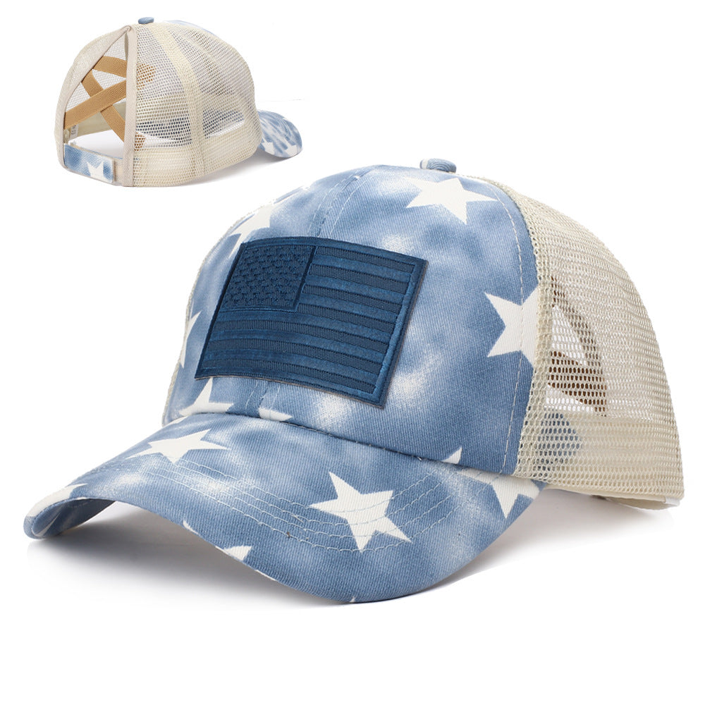 The Stars And The Stripes Ponytail Baseball Cap