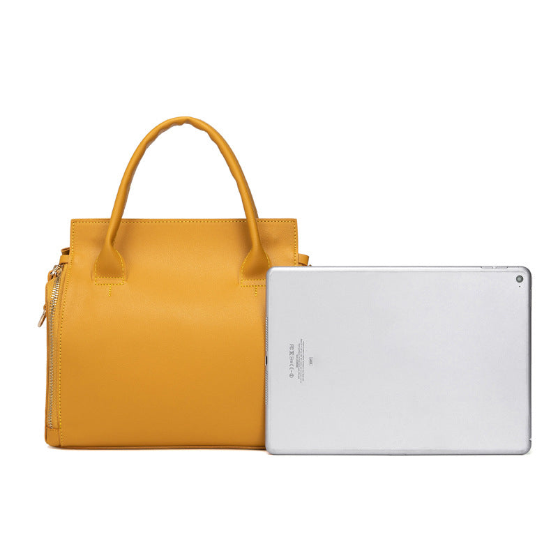 Women Solid Cosmetic Handbag Capacity Bag Multifunction Crossbody Bag