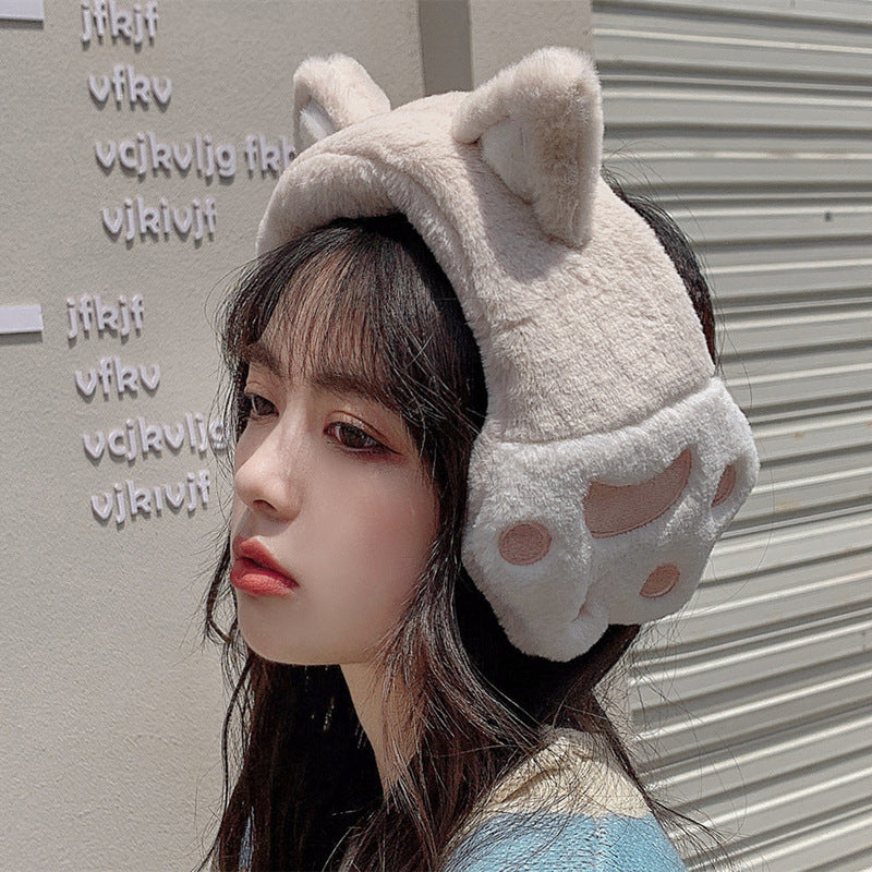Cute Cat's Claw Warm Earmuffs
