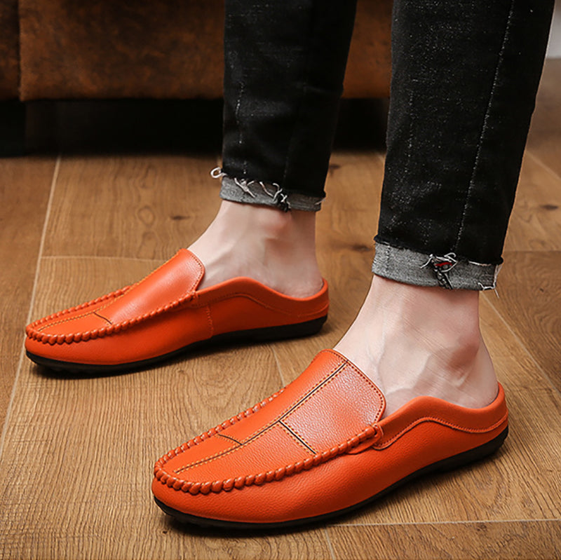 Men's Fashion Striped Casual Backless Loafers