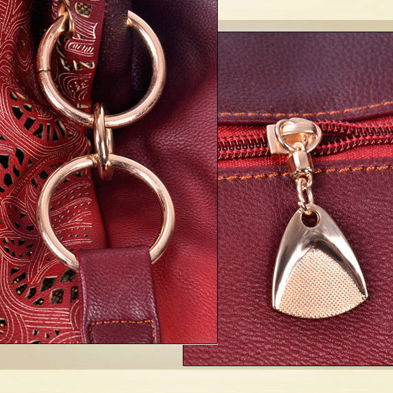 Fashion Hollow Carved Shoulder Bag Handbag