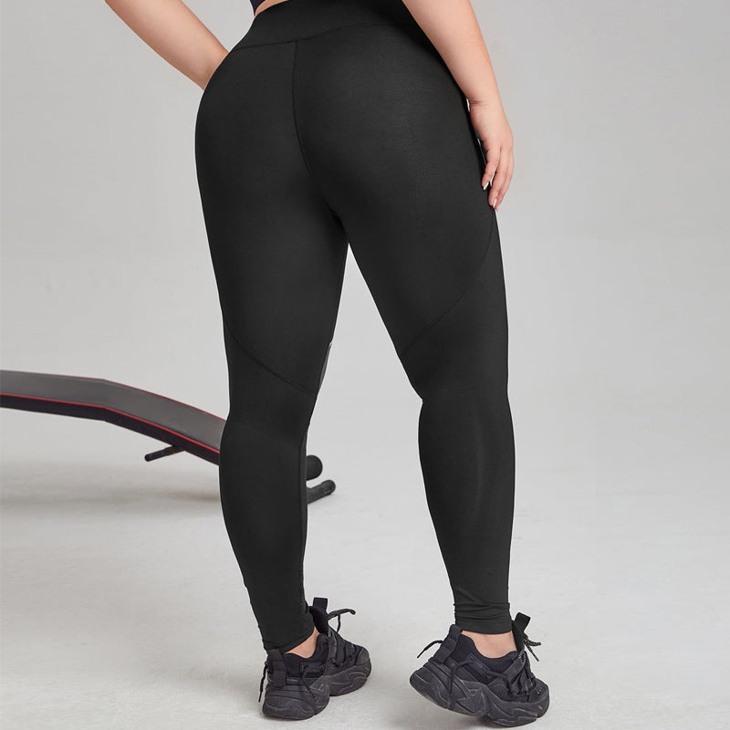 Casual Sports High Waist Stretch Yoga Pants Plus Size