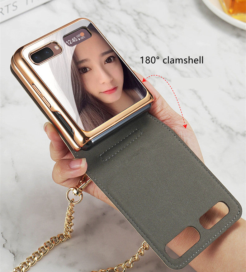 Corium Leather Makeup Diagonal Backpack Phone Case for Samsung Galaxy