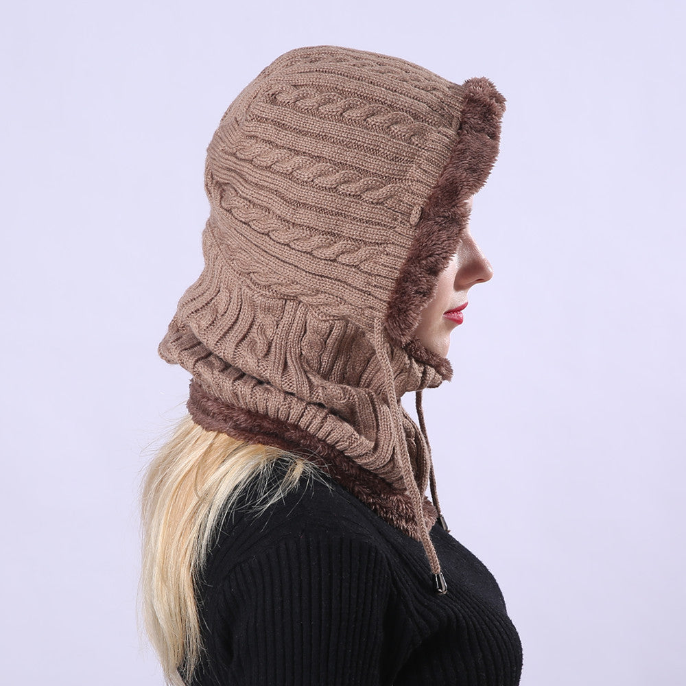 Ziibras™ Adjustment Knitted Scarf Ear Hat