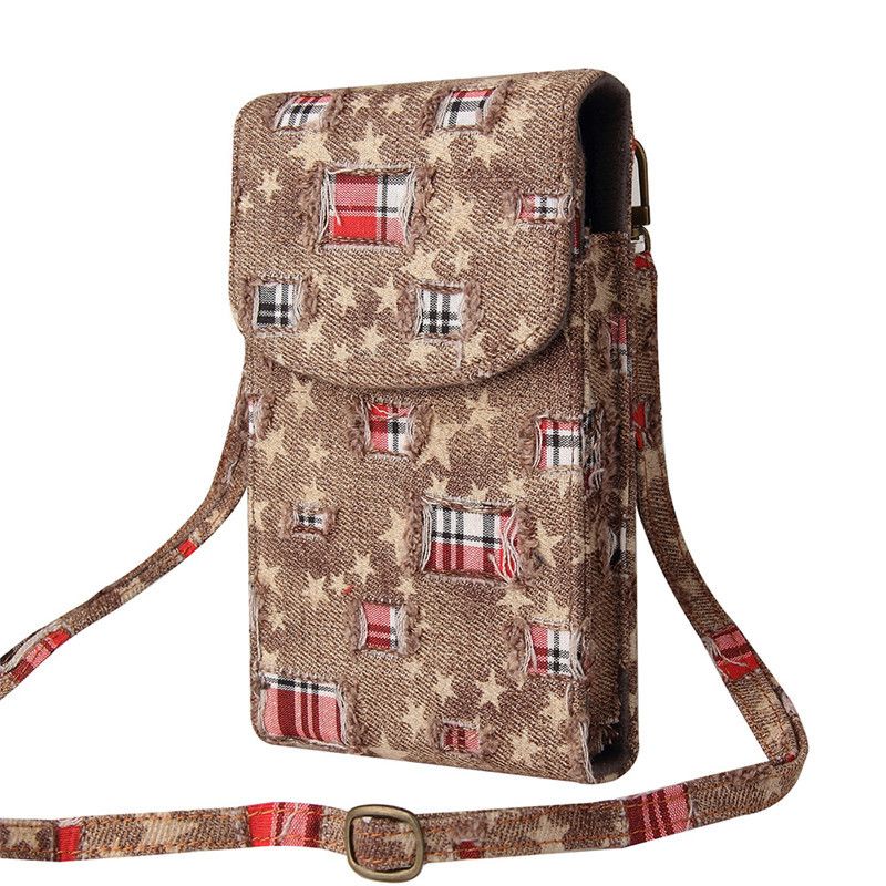 Portable Back Zipper Denim Coin Purse