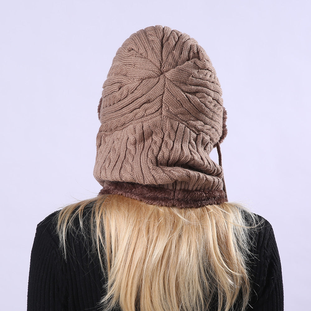 Ziibras™ Adjustment Knitted Scarf Ear Hat