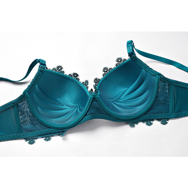 Ziibras Solid Color Sexy Bra set Lace Bras Set