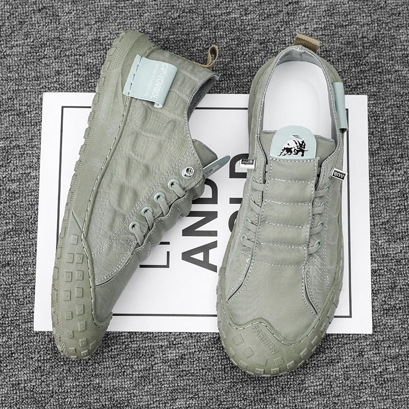 Spring Fashion Crocodile Pattern Men Shoes Breathable Sneakers