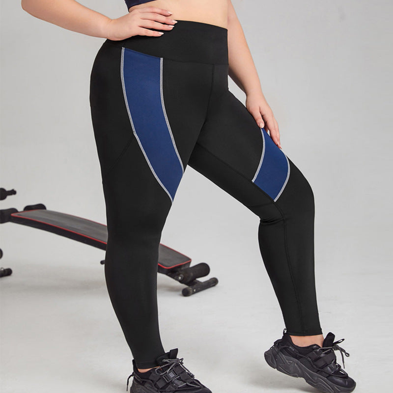 Casual Sports High Waist Stretch Yoga Pants Plus Size