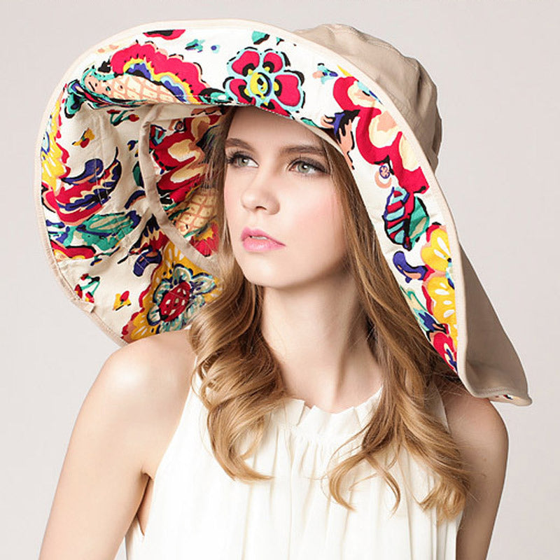 Summer Fashion Removeable Brim Sunscreen Hat