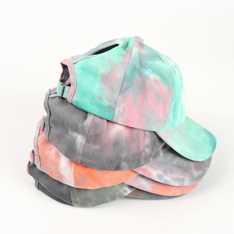 Tie-dye Ponytail Baseball Cap