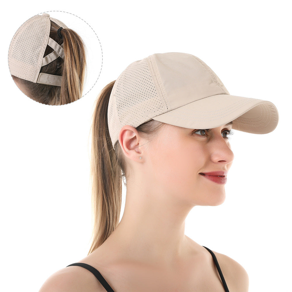 Breathable Sunshade Ponytail Baseball Cap