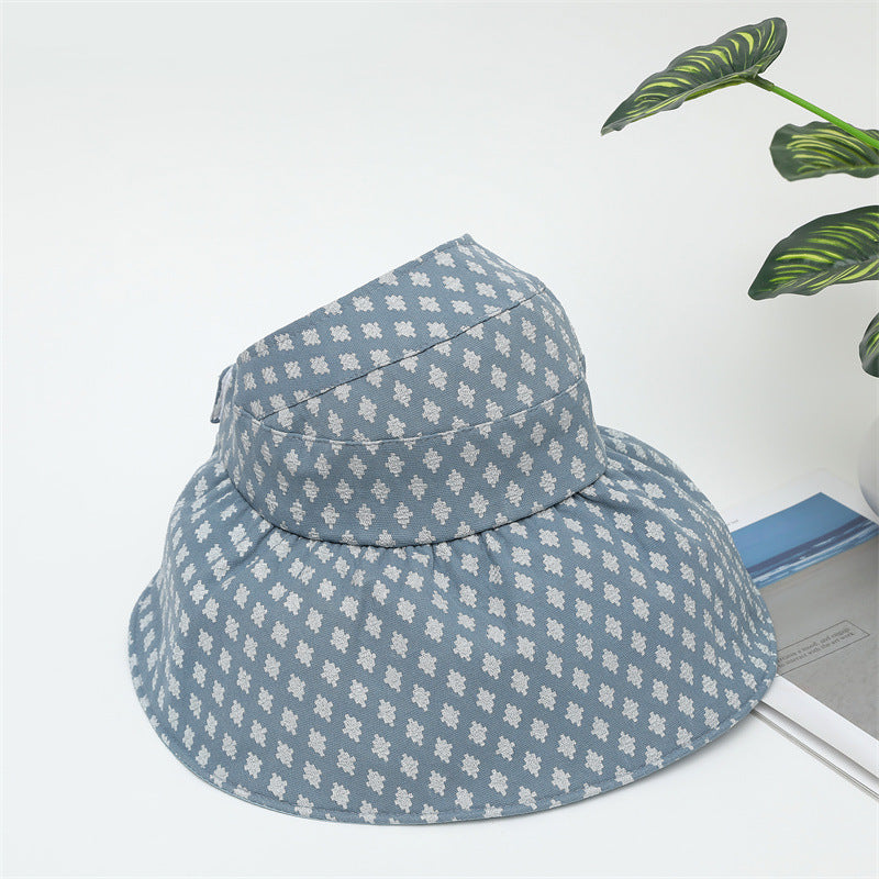 Empty Top Large Brim Sunshade Bucket Hat