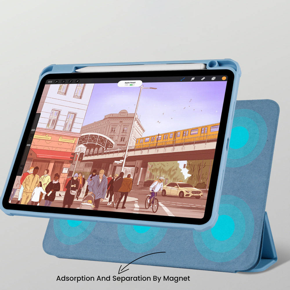 360°Rotating Detachable Double-Sided Magnetic Protective Cover For iPad