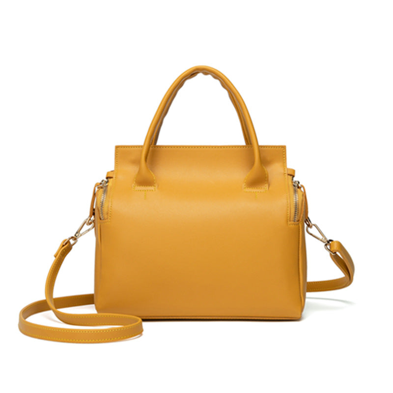 Women Solid Cosmetic Handbag Capacity Bag Multifunction Crossbody Bag