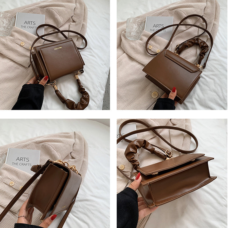 Ladies Workplace Sasual Solid Color Handbag Shoulder Bag