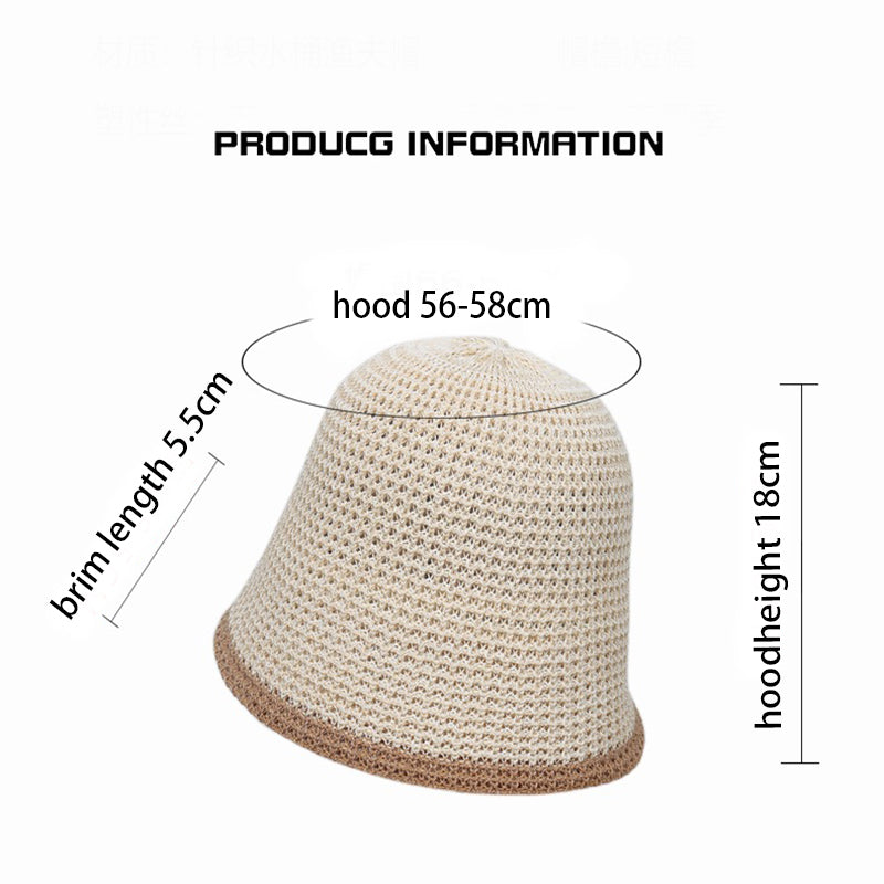 Stylish Breathable Woven Bucket Cap