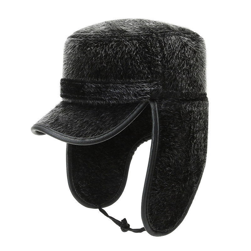 Winter Men's Warm Ear Protection Plush Lei Feng Hat