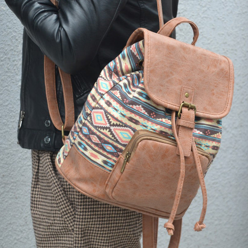 Vintage Bohemian Canvas Backpack