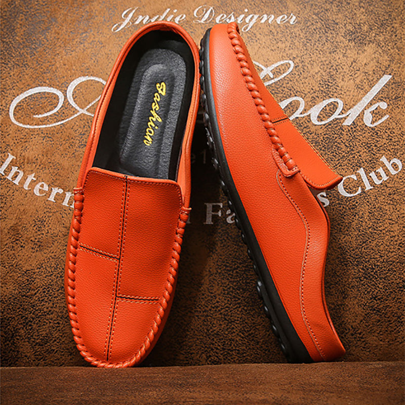 Men's Fashion Striped Casual Backless Loafers