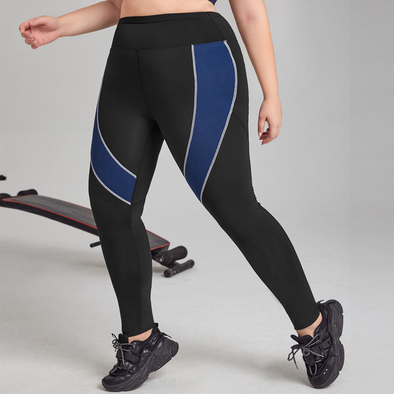 Casual Sports High Waist Stretch Yoga Pants Plus Size