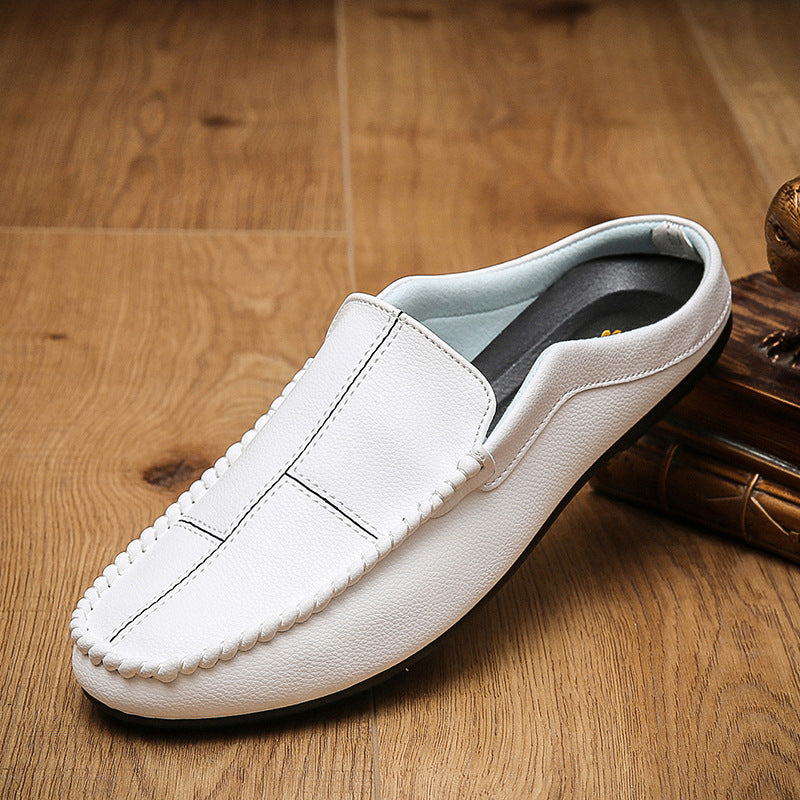Men's Fashion Striped Casual Backless Loafers