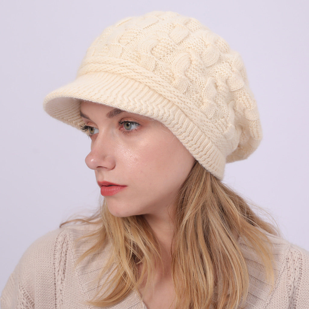 Knitted French Beret Cap Lightweight Ultra-Warm For College and Work