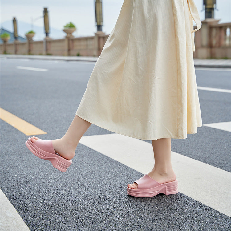 High Heel Slippers Platform Sandals For Street