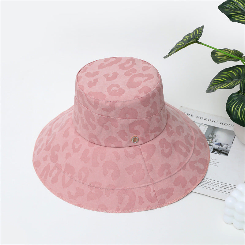 Leopard Print Fashion Sun Shade Bucket Hat