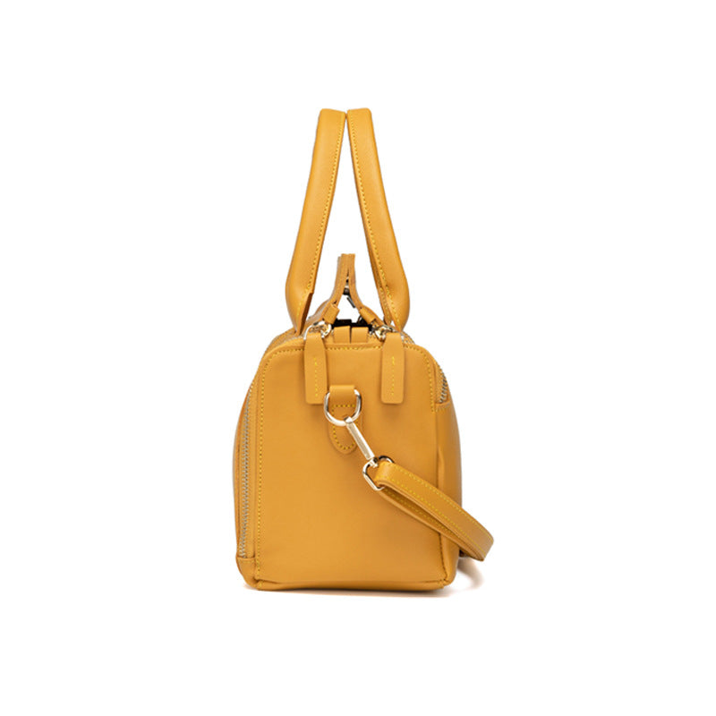 Women Solid Cosmetic Handbag Capacity Bag Multifunction Crossbody Bag