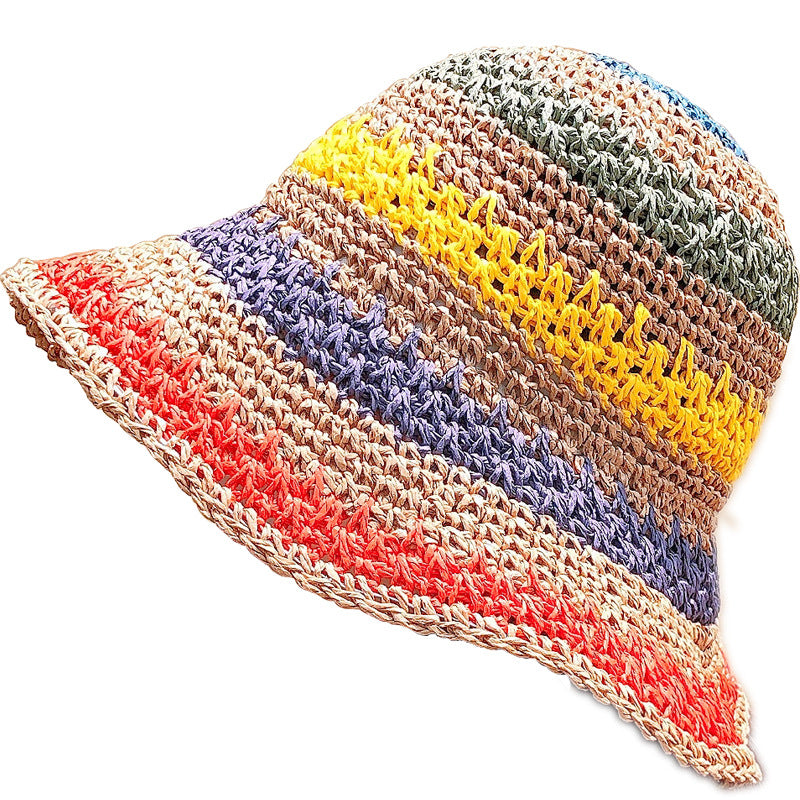 Bohemian Rainbow Shade Straw Hat