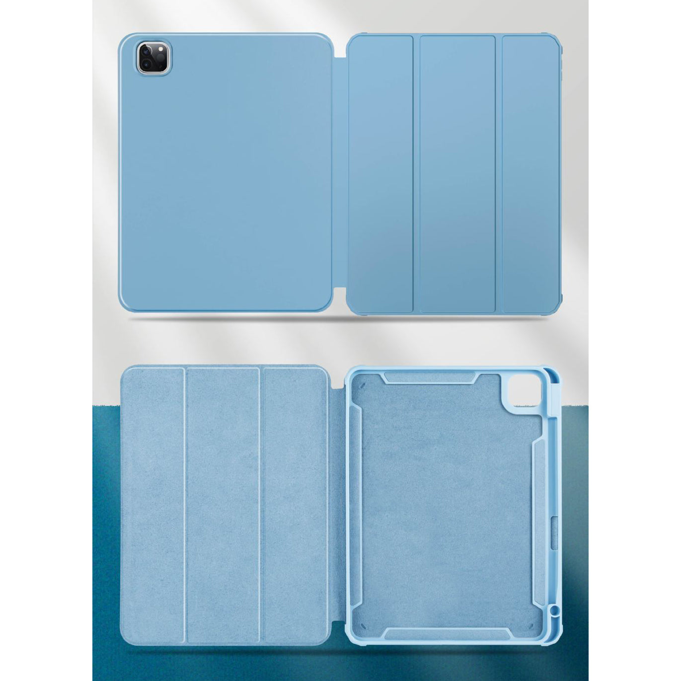 360°Rotating Detachable Double-Sided Magnetic Protective Cover For iPad