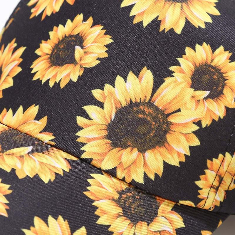 Sunflower Ponytail Baseball Cap