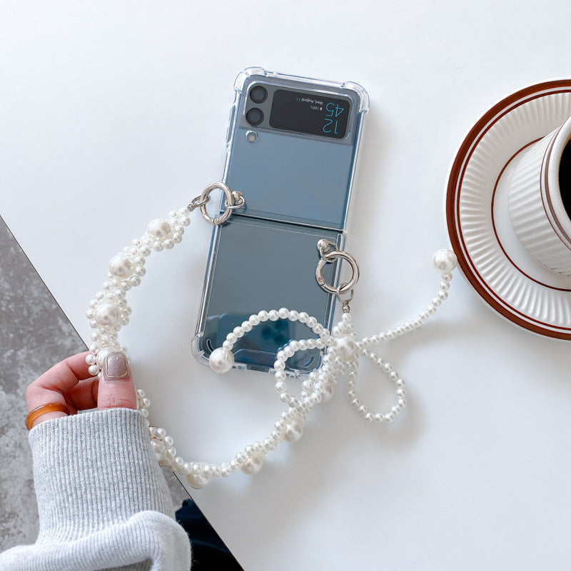 Pearl shockproof phone case for Samsung zflip