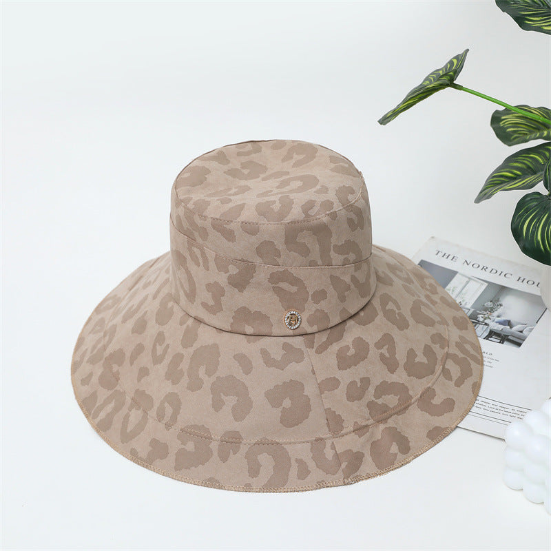 Leopard Print Fashion Sun Shade Bucket Hat