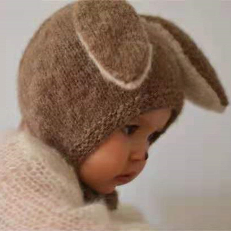 Winter Warm Knitted Hat Cute Rabbit Ear Hat For Baby