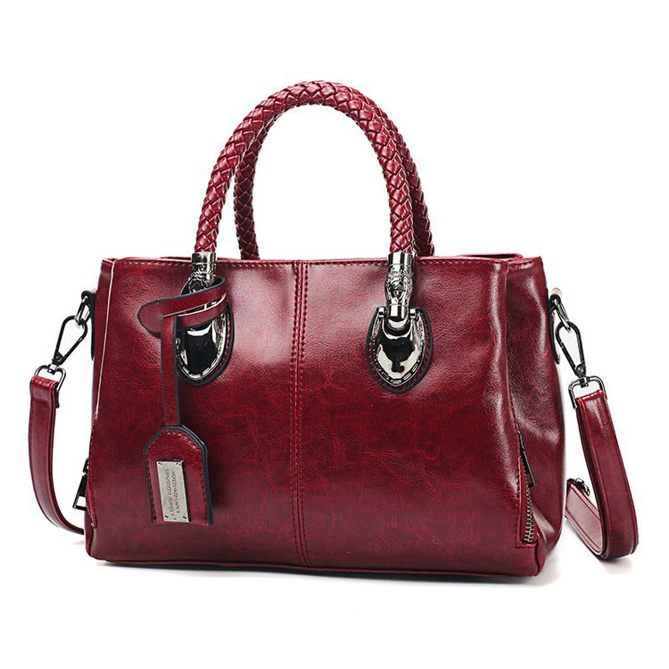 Retro Boston Soft PU Shoulder Bag Handbag For Daily