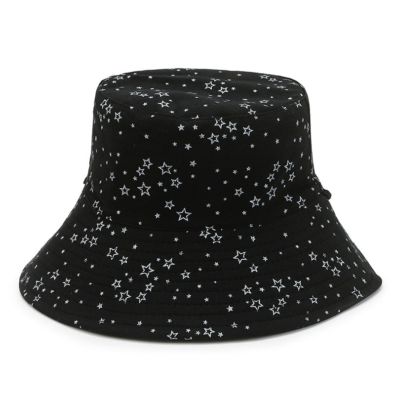 Spring And Summer Fashion Sunshade Star Bucket Hat