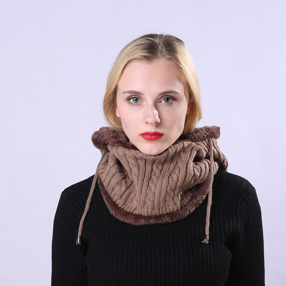 Ziibras™ Adjustment Knitted Scarf Ear Hat