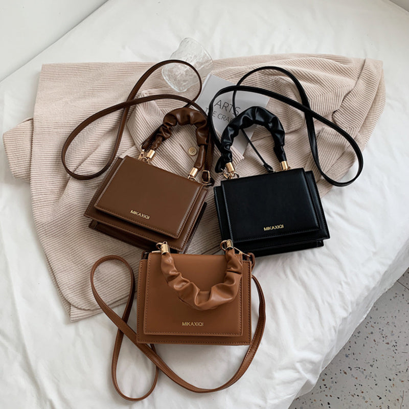 Ladies Workplace Sasual Solid Color Handbag Shoulder Bag