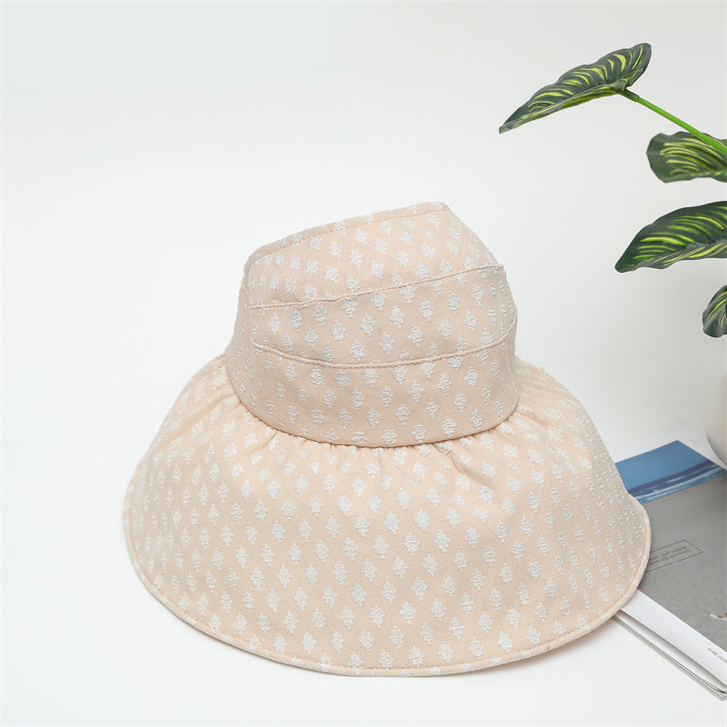 Empty Top Large Brim Sunshade Bucket Hat