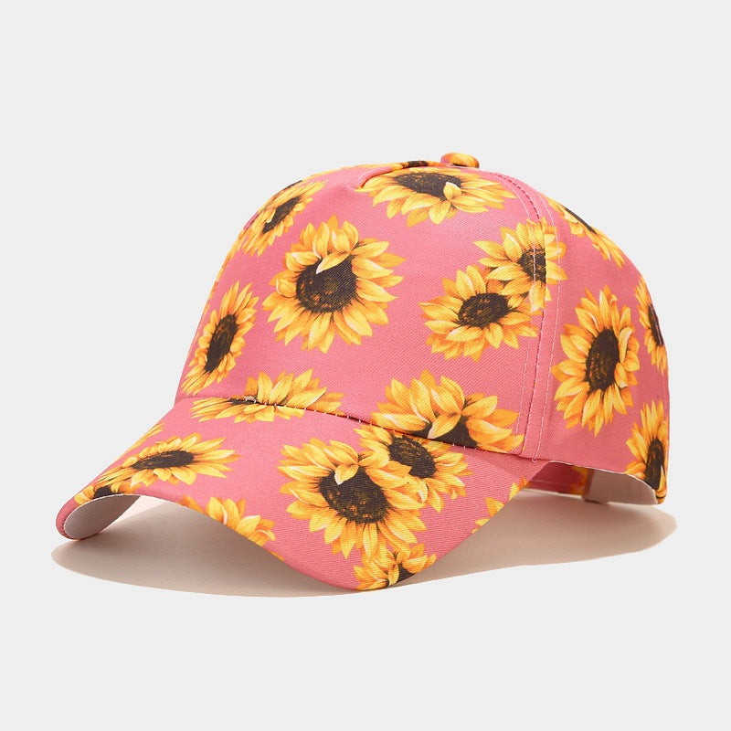 Sunflower Ponytail Baseball Cap