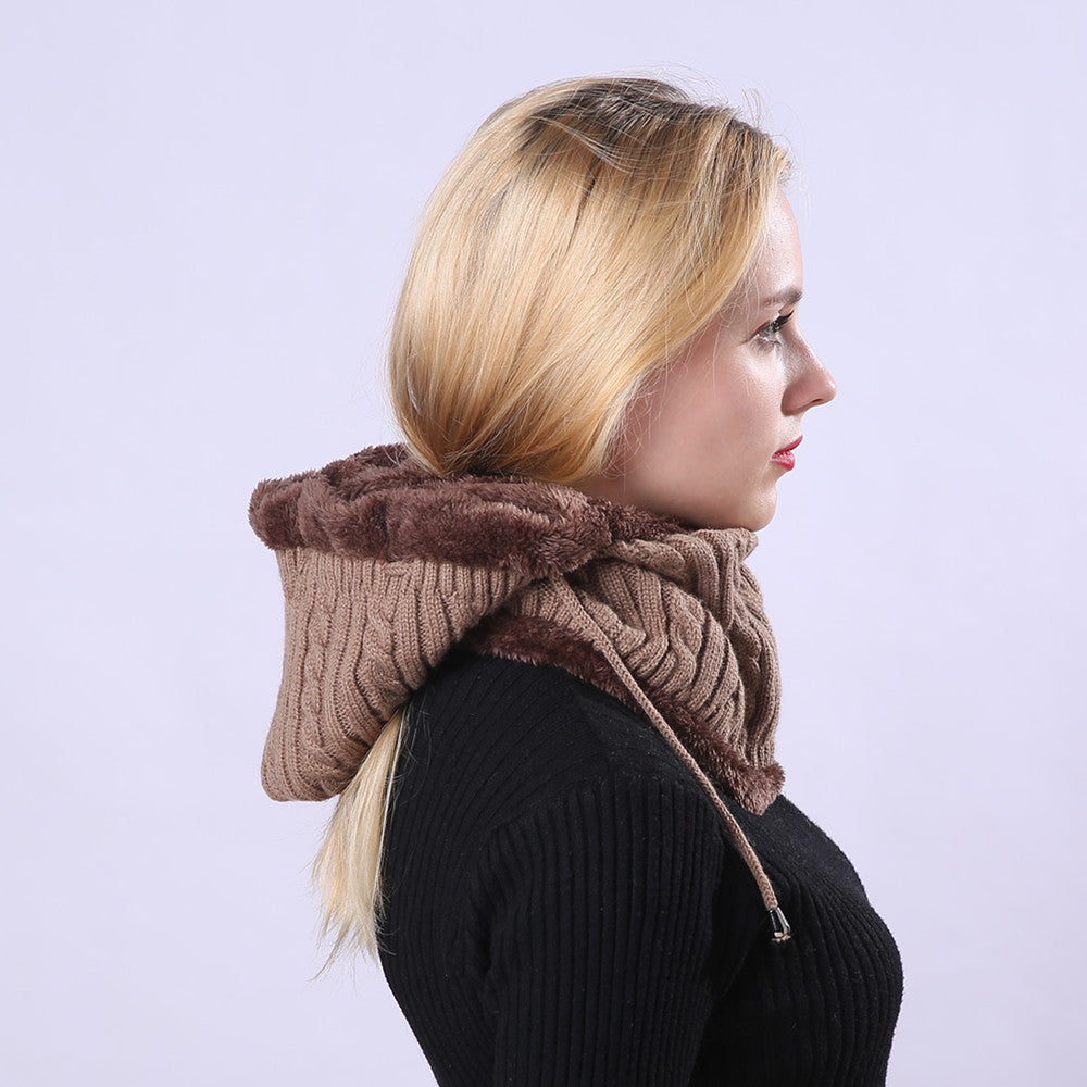 Ziibras™ Adjustment Knitted Scarf Ear Hat