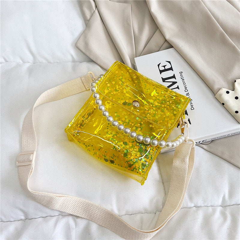 Fashion Sequin Small Chain Transparent Mini Crossbody Bag