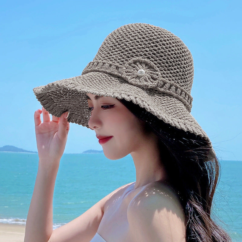 Summer Wave Brim Woven Bucket Cap