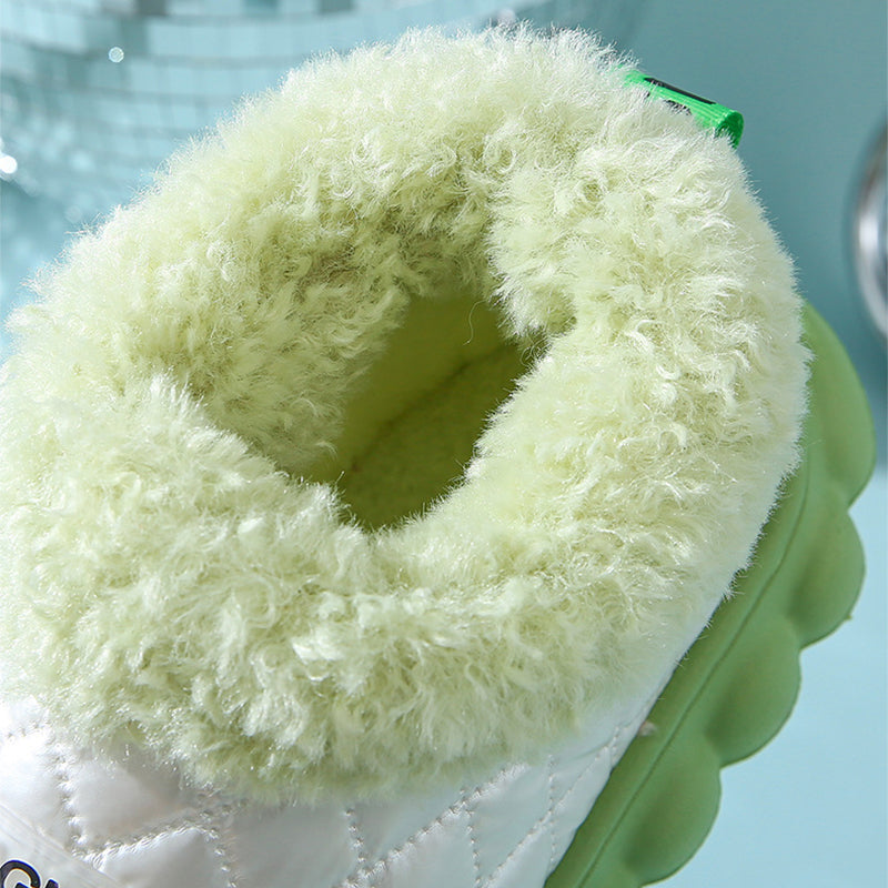 Trendy Street Warmth Thick-Soled Non-Slip Waterproof Plush Shoes