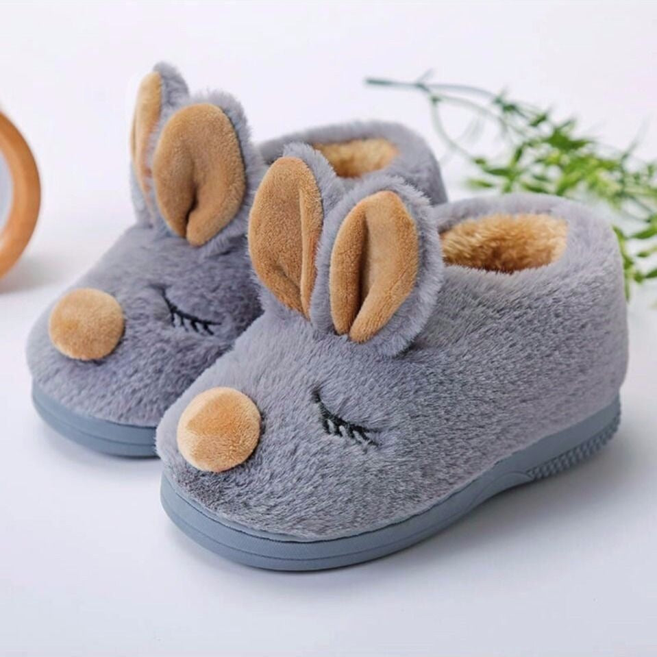Children's Cartoon Indoor Cotton-Padded Shoes