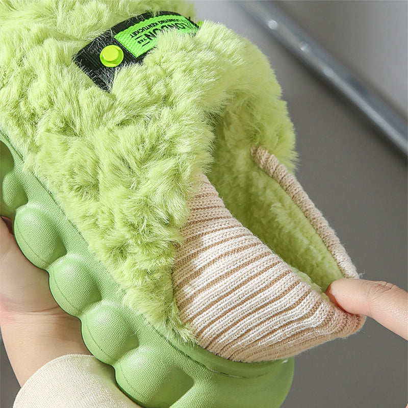 Winter Trendy Thick-Soled Plush Warm Shoes At Home Or Outdoors